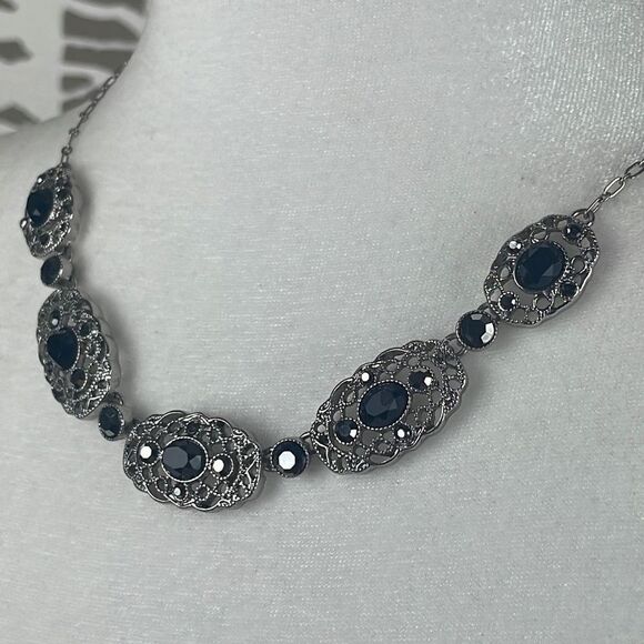 Liz Claiborne 2 Piece Romantic Sparkly Necklaces - Picture 8 of 9